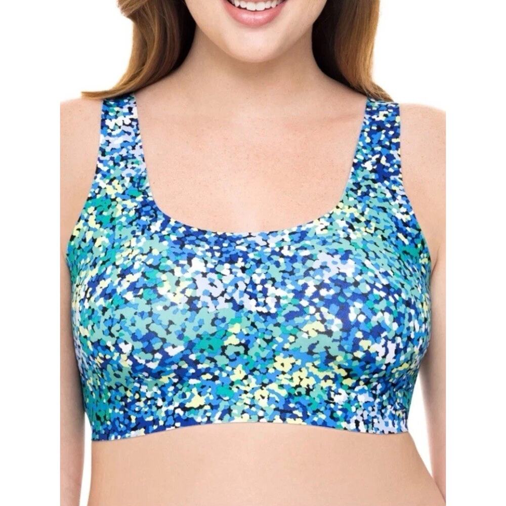 No‎ Boundaries XS Junior's Smooth Bonded Scoop Wire-Free Bra Removable Pads dots